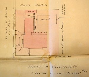 Siteplan of Office of Works design, 1925. 