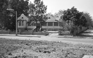 Residence entrance front, 1951.