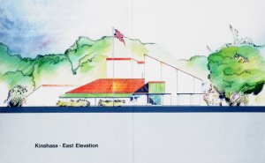 Approach to proposed new offices, c.1986.