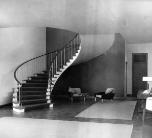 Hall and staircase, 1967. 