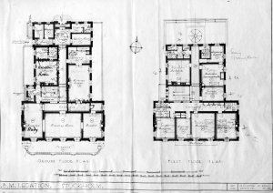 Ground and first floor plans, 1935.
