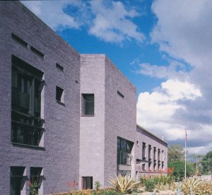 View from west along part of entrance front, 1996.