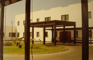 Consulate-general offices entrance in compound, c.1990.