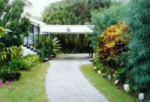 Residence porte cochere, 1970s.