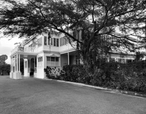 Approach and entrance, from the east, 1962.