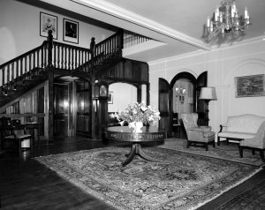 The hall, upon entering, 1962.