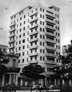 Bolivar residential block, where offices occupied top few floors, 1964.