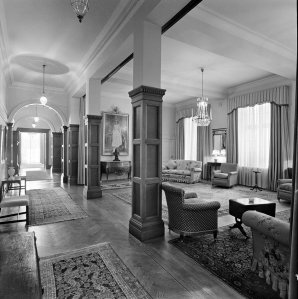 Reception room, formerly chancery office, 1967.