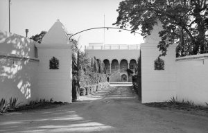 Residence entrance, 1967.