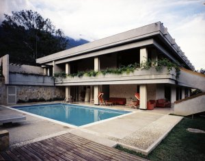 Swimming pool, at the east end of the house, 1973.