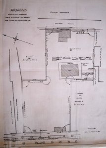 Siteplan of purchased 216-236 Avenue Vicuna Mackenna, 1924.