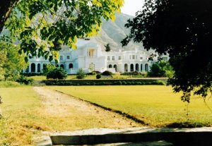 North, garden, frontage of the residence, 1987.