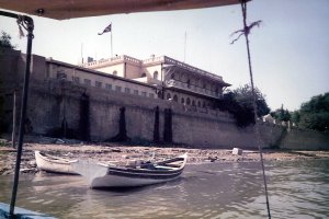 Embassy offices, from the Tigris, 1985.