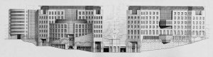 Drawing of 'unwrapped' public elevations.