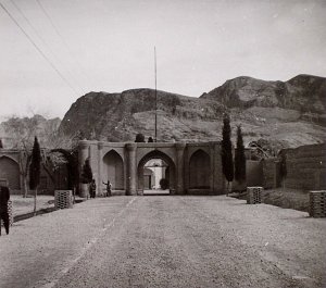 Main gate to compound, ? date. 