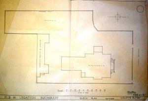 Siteplan of legation house, 1928.