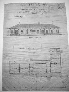 Marshall's approved drawing for consular building, 1895.