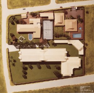 Sketch model for the development of the Baridhara sites, 1986