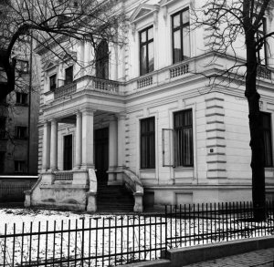 Main, north, frontage, 1958.