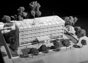 Model of the proposed Saigon offices, 1960.