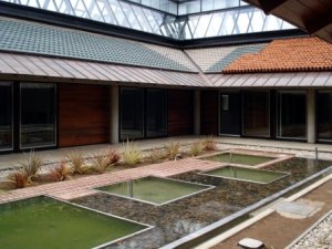 One of the courtyards, 2008.