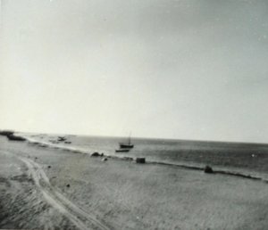 Agency site, looking towards village, 1954.