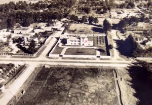 Guatemala City: aerial view of legation house, late 1930s.