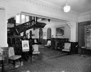 Hall and stair, 1959.