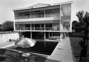 End view, from north, 1962.