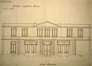 Proposed elevation for new legation, 1890.