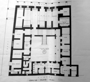 Ground floor plan of consulate building, 1906.
