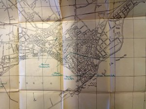 1930 plan of Tripoli with British and other consulates marked.